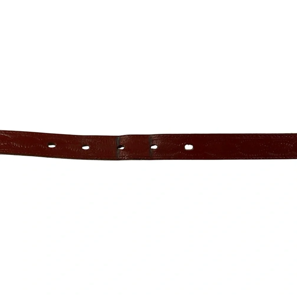 Vintage Brown Genuine Leather Handmade Tribal Design Seed Bead Embroidered Belt